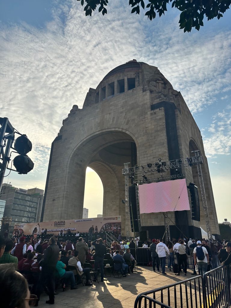 Monumento a la Revolución: Hier redete Sheinbaum